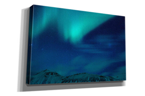 Image of 'Amazing Northern Lights Blue' by Epic Portfolio, Giclee Canvas Wall Art