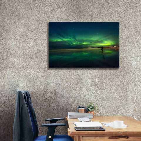 Image of 'Amazing View On The Northern Lights' by Epic Portfolio, Giclee Canvas Wall Art,40x26