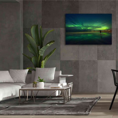 Image of 'Amazing View On The Northern Lights' by Epic Portfolio, Giclee Canvas Wall Art,60x40