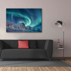 'Aurora Borealis In Norway Green' by Epic Portfolio, Giclee Canvas Wall Art,60x40