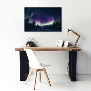 'Colorful Polar Arctic Northern Lights' by Epic Portfolio, Giclee Canvas Wall Art,40x26
