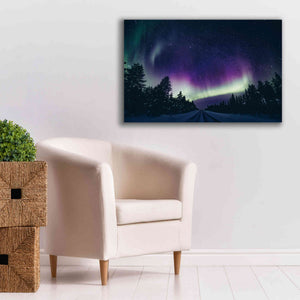 'Colorful Polar Arctic Northern Lights' by Epic Portfolio, Giclee Canvas Wall Art,40x26
