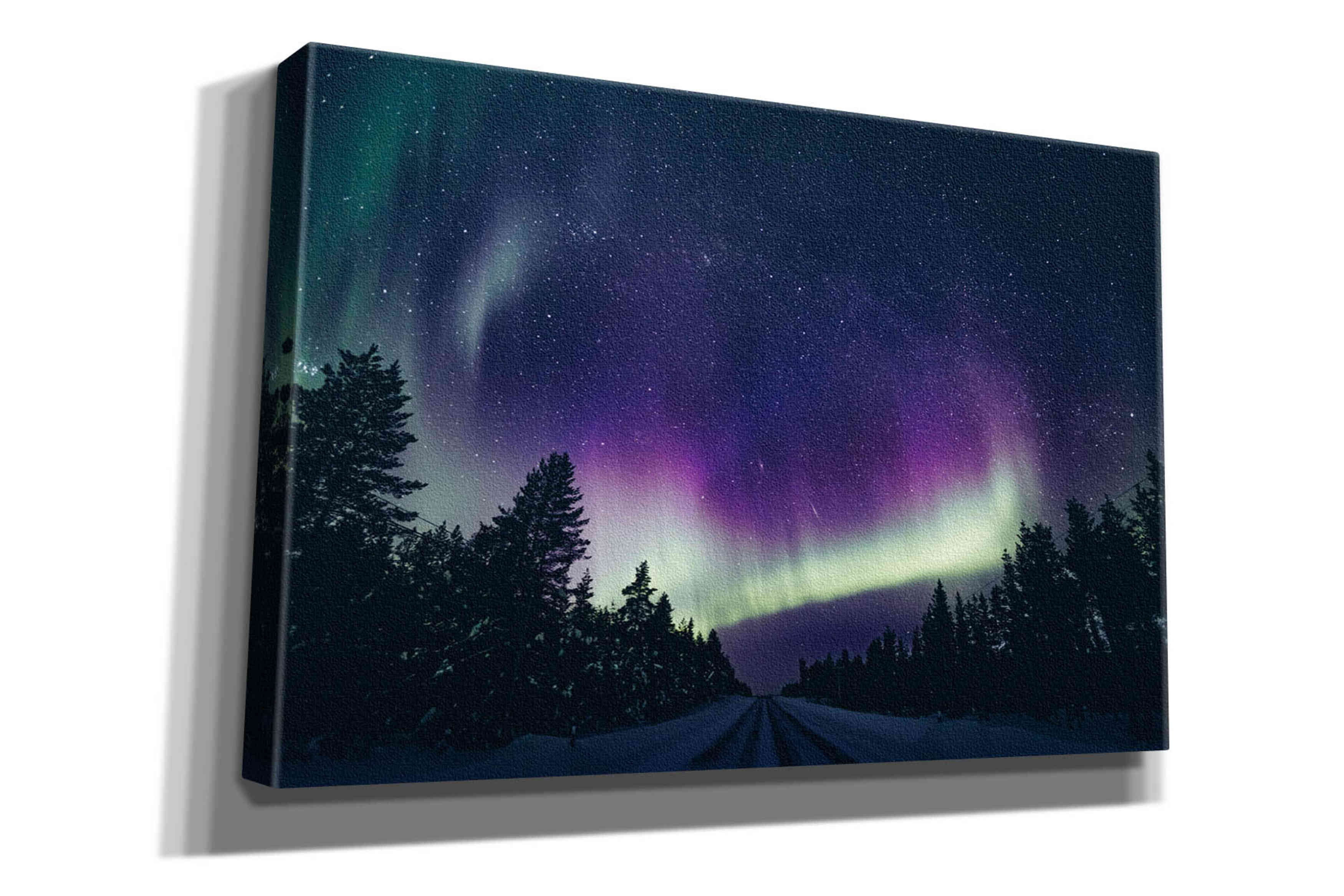 'Colorful Polar Arctic Northern Lights' by Epic Portfolio, Giclee Canvas Wall Art