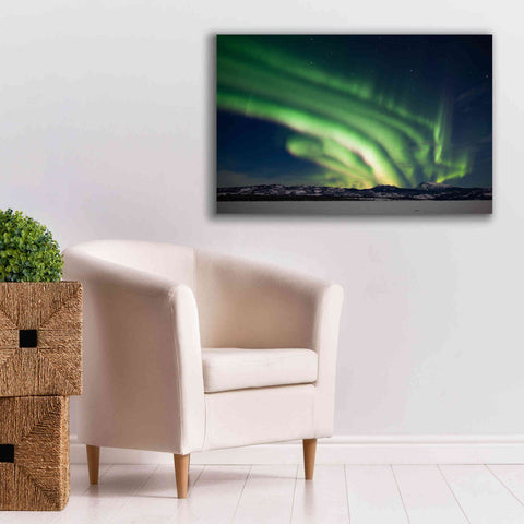 Image of 'Dancing Northern Lights' by Epic Portfolio, Giclee Canvas Wall Art,40x26