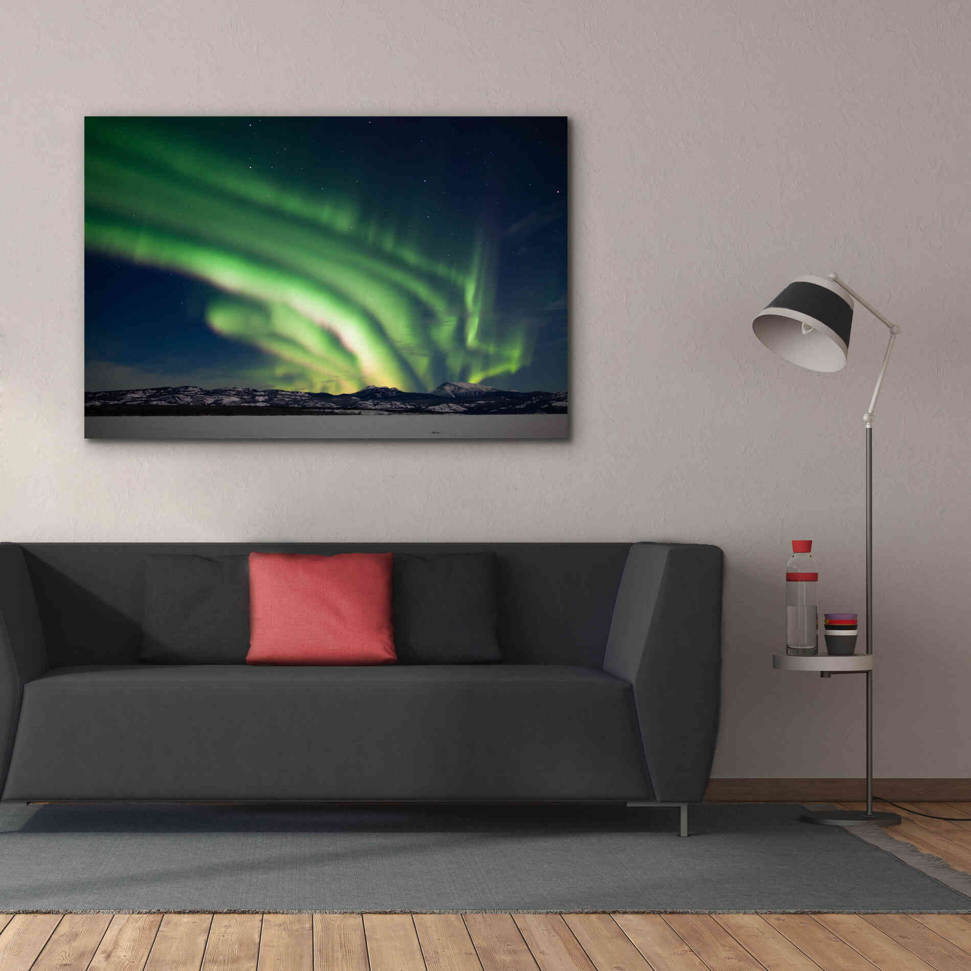 'Dancing Northern Lights' by Epic Portfolio, Giclee Canvas Wall Art,60x40