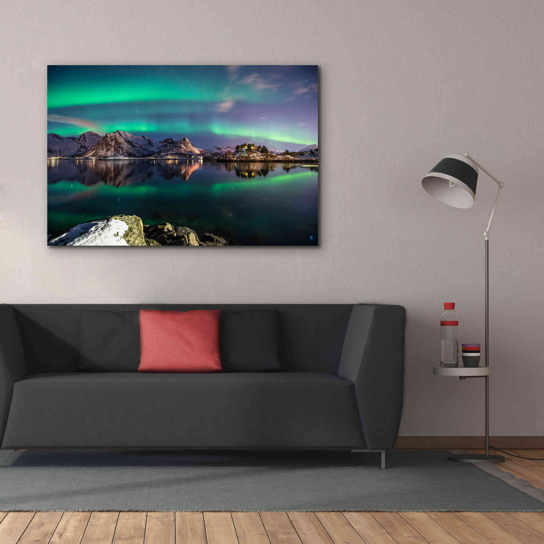 'Northern Light Aurora Borealis' by Epic Portfolio, Giclee Canvas Wall Art,60x40