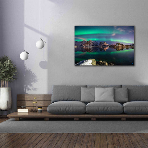 Image of 'Northern Light Aurora Borealis' by Epic Portfolio, Giclee Canvas Wall Art,60x40