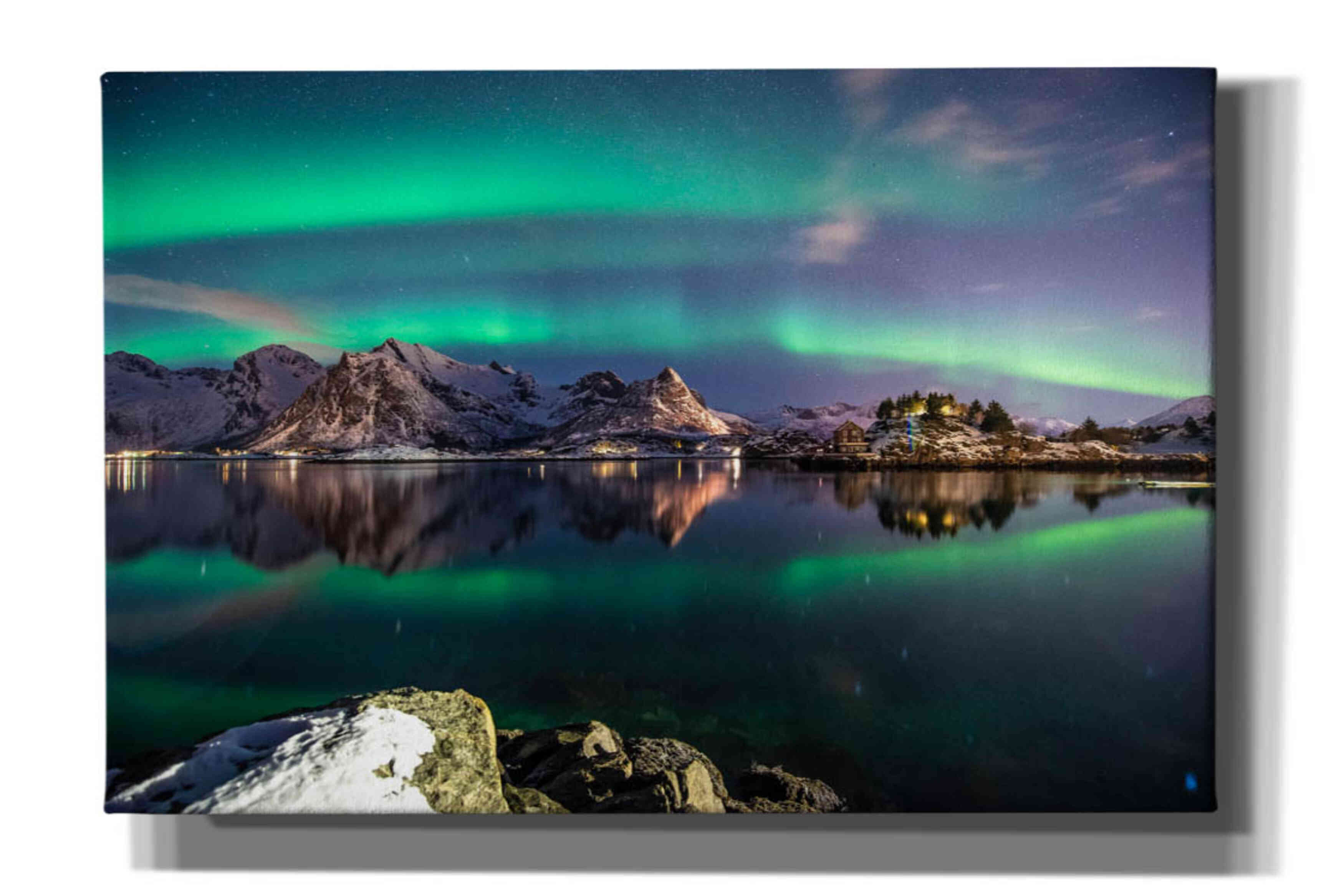 'Northern Light Aurora Borealis' by Epic Portfolio, Giclee Canvas Wall Art