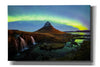 'Northern Light Aurora Borealis Over Kirkjufell 1' by Epic Portfolio, Giclee Canvas Wall Art