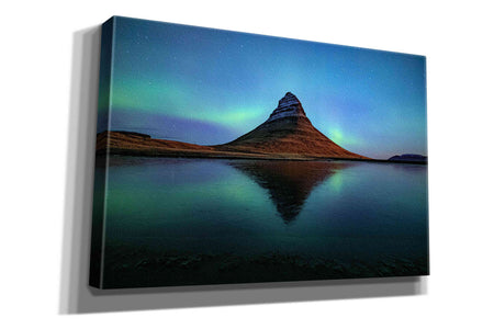 'Northern Light Aurora Borealis Over Kirkjufell 2' by Epic Portfolio, Giclee Canvas Wall Art