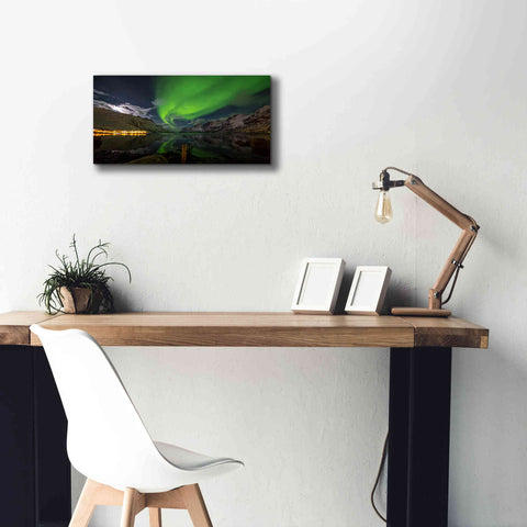 Image of 'Northern Lights 1' by Epic Portfolio, Giclee Canvas Wall Art,24x12