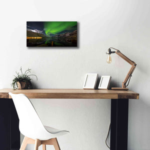 'Northern Lights 1' by Epic Portfolio, Giclee Canvas Wall Art,24x12