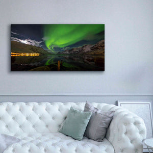 'Northern Lights 1' by Epic Portfolio, Giclee Canvas Wall Art,60x30