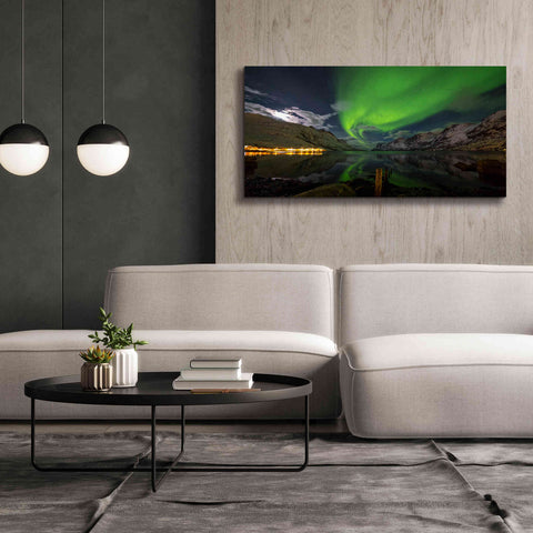 Image of 'Northern Lights 1' by Epic Portfolio, Giclee Canvas Wall Art,60x30