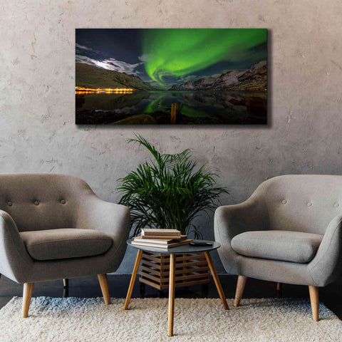 Image of 'Northern Lights 1' by Epic Portfolio, Giclee Canvas Wall Art,60x30