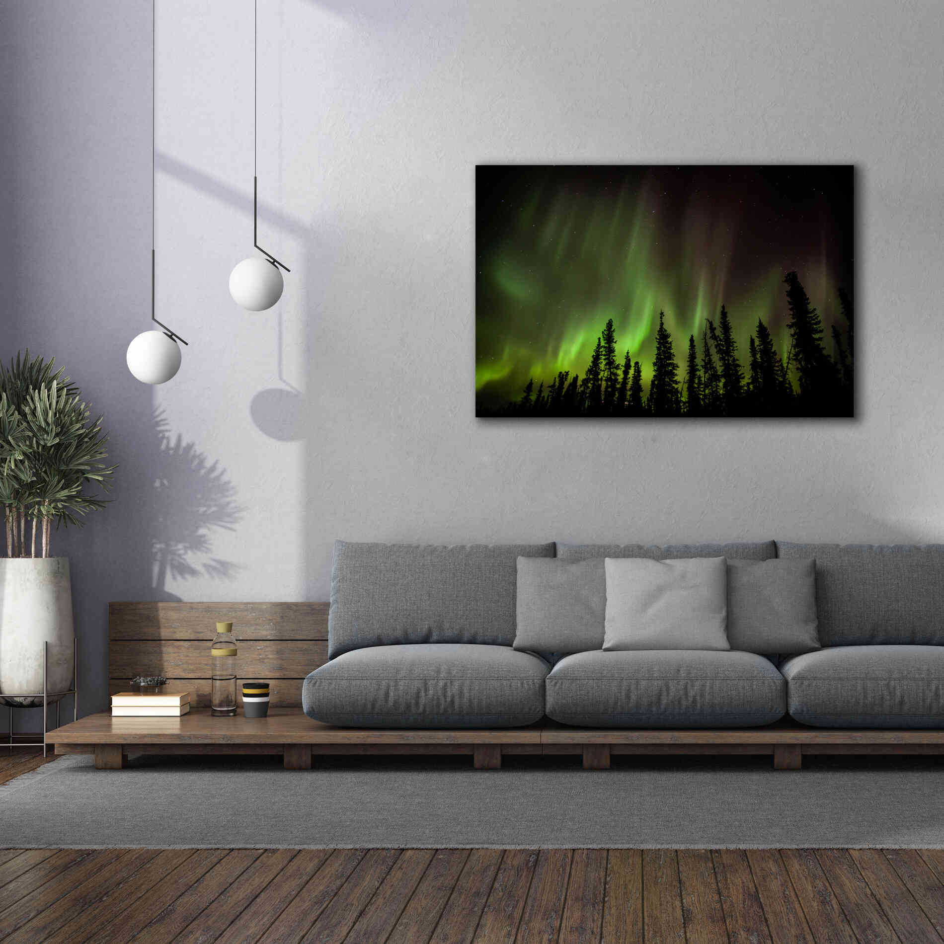 'Northern Lights 2' by Epic Portfolio, Giclee Canvas Wall Art,60x40