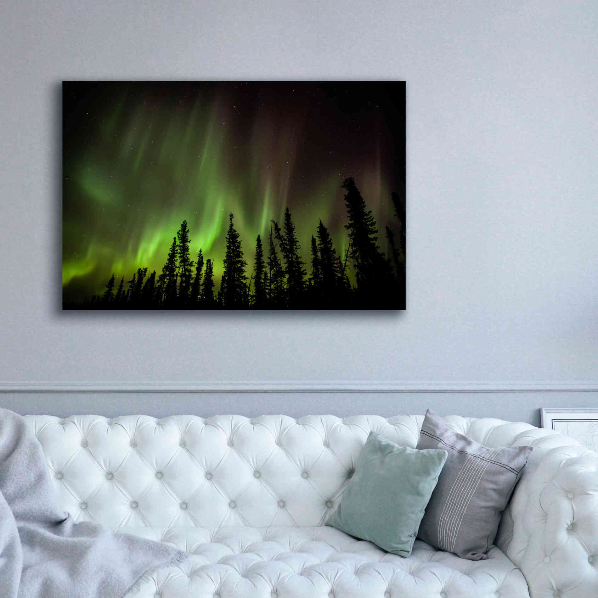'Northern Lights 2' by Epic Portfolio, Giclee Canvas Wall Art,60x40