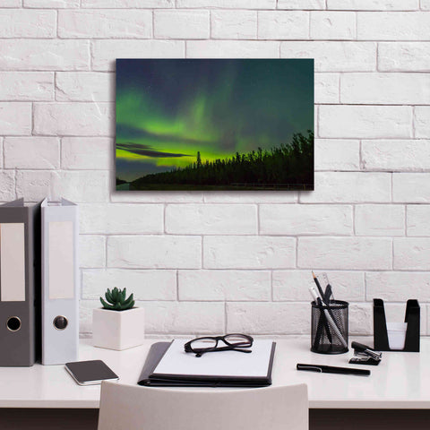 Image of 'Northern Lights 3' by Epic Portfolio, Giclee Canvas Wall Art,18x12