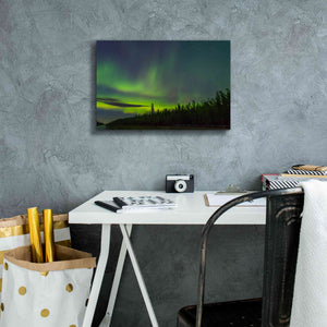 'Northern Lights 3' by Epic Portfolio, Giclee Canvas Wall Art,18x12