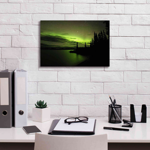 Image of 'Northern Lights 4' by Epic Portfolio, Giclee Canvas Wall Art,18x12