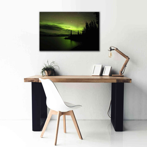 Image of 'Northern Lights 4' by Epic Portfolio, Giclee Canvas Wall Art,40x26