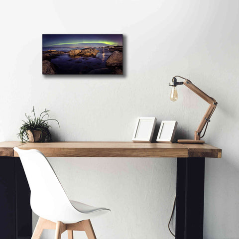 Image of 'Northern Lights 6' by Epic Portfolio, Giclee Canvas Wall Art,24x12