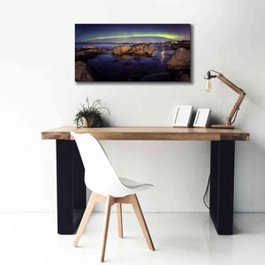 'Northern Lights 6' by Epic Portfolio, Giclee Canvas Wall Art,40x20