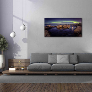 'Northern Lights 6' by Epic Portfolio, Giclee Canvas Wall Art,60x30