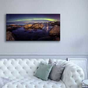 'Northern Lights 6' by Epic Portfolio, Giclee Canvas Wall Art,60x30
