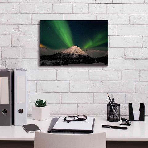 Image of 'Northern Lights 7' by Epic Portfolio, Giclee Canvas Wall Art,18x12