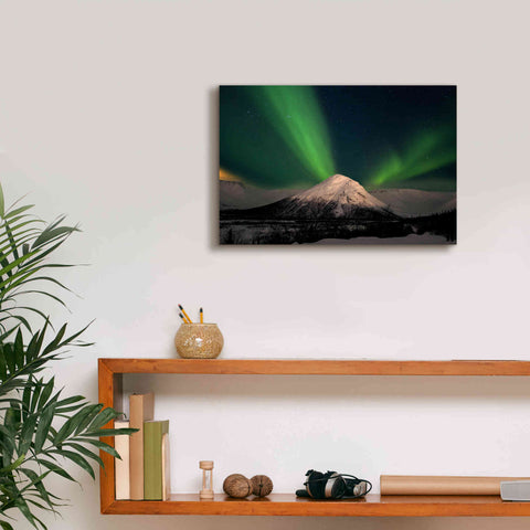 Image of 'Northern Lights 7' by Epic Portfolio, Giclee Canvas Wall Art,18x12