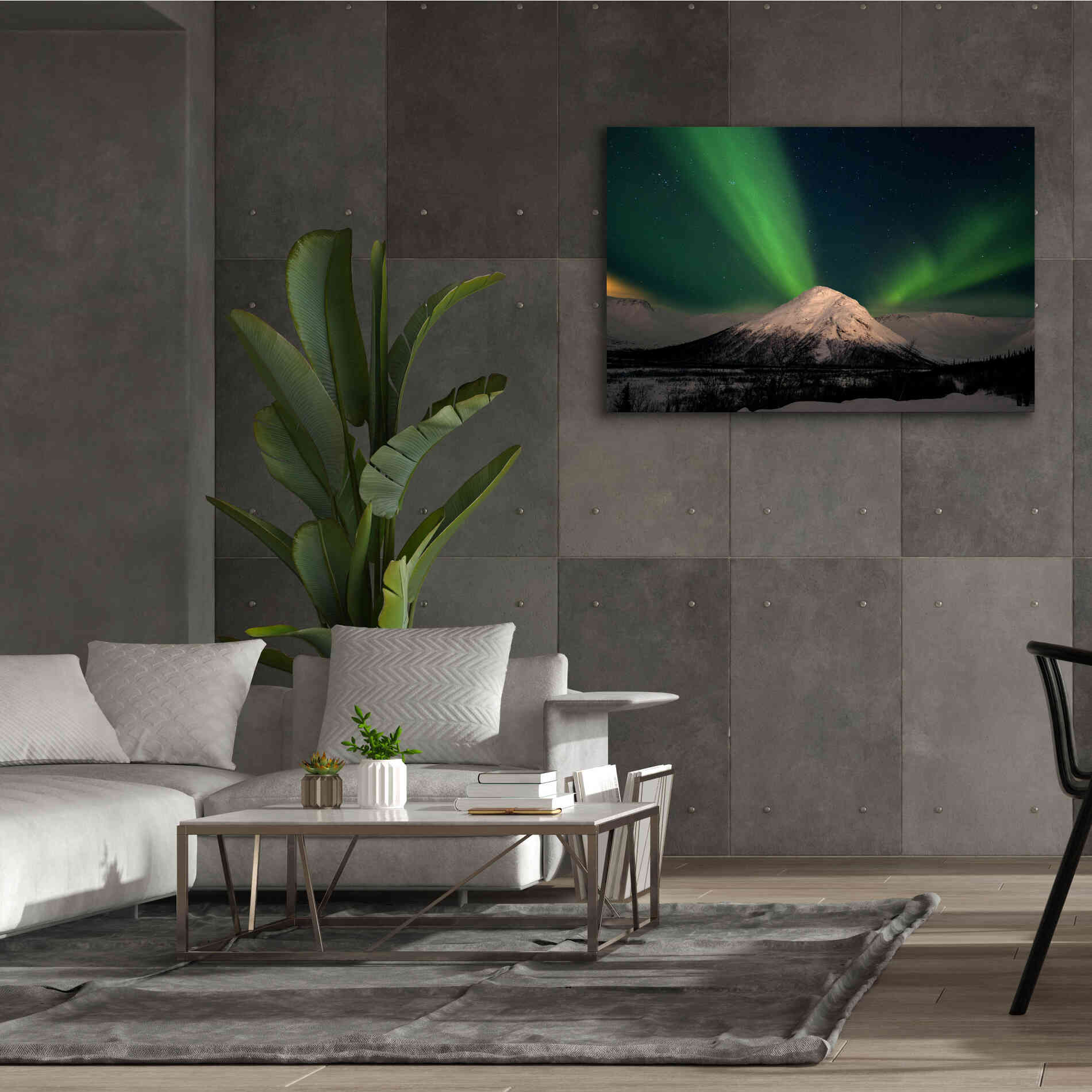 'Northern Lights 7' by Epic Portfolio, Giclee Canvas Wall Art,60x40