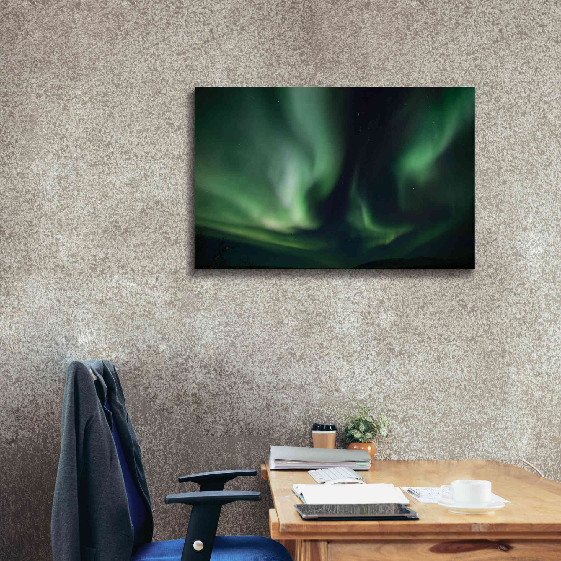 'Northern Lights 8' by Epic Portfolio, Giclee Canvas Wall Art,40x26
