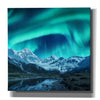 'Northern Lights Above Snow Covered Rocks' by Epic Portfolio, Giclee Canvas Wall Art