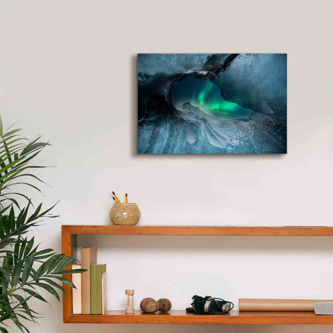 Image of 'Northern Lights Aurora Borealis 1' by Epic Portfolio, Giclee Canvas Wall Art,18x12