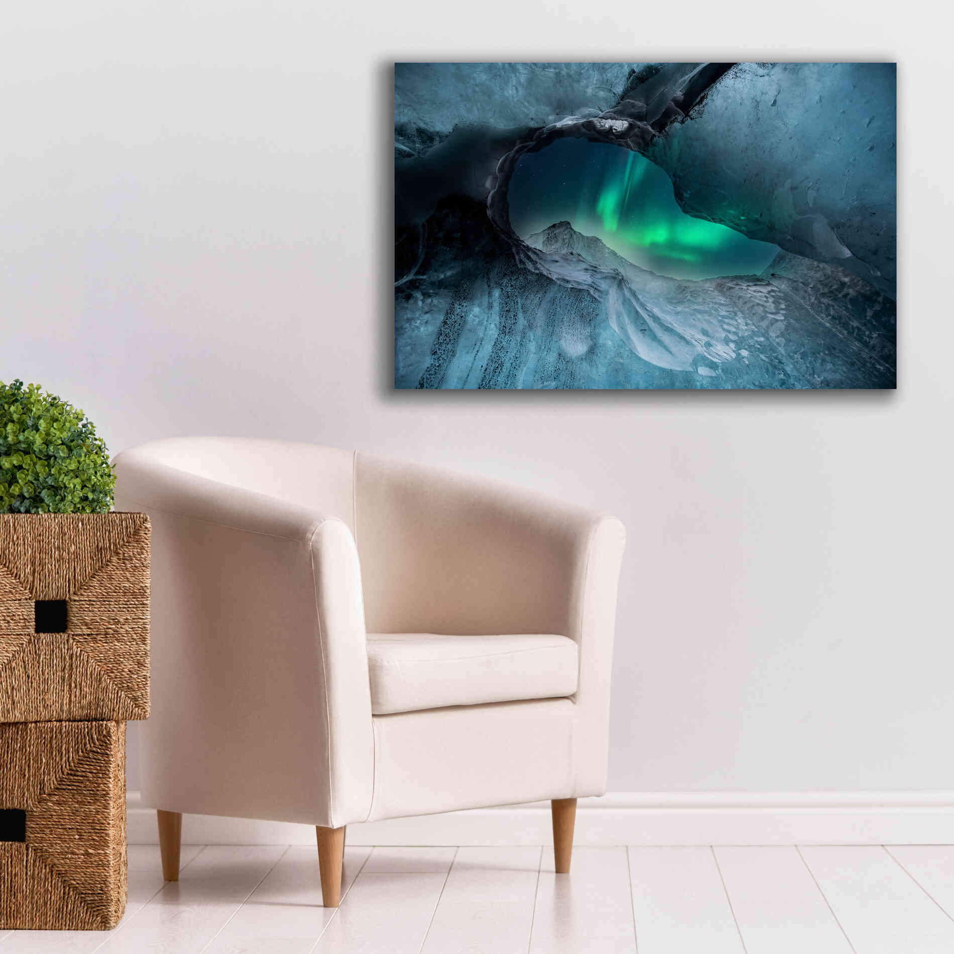 'Northern Lights Aurora Borealis 1' by Epic Portfolio, Giclee Canvas Wall Art,40x26