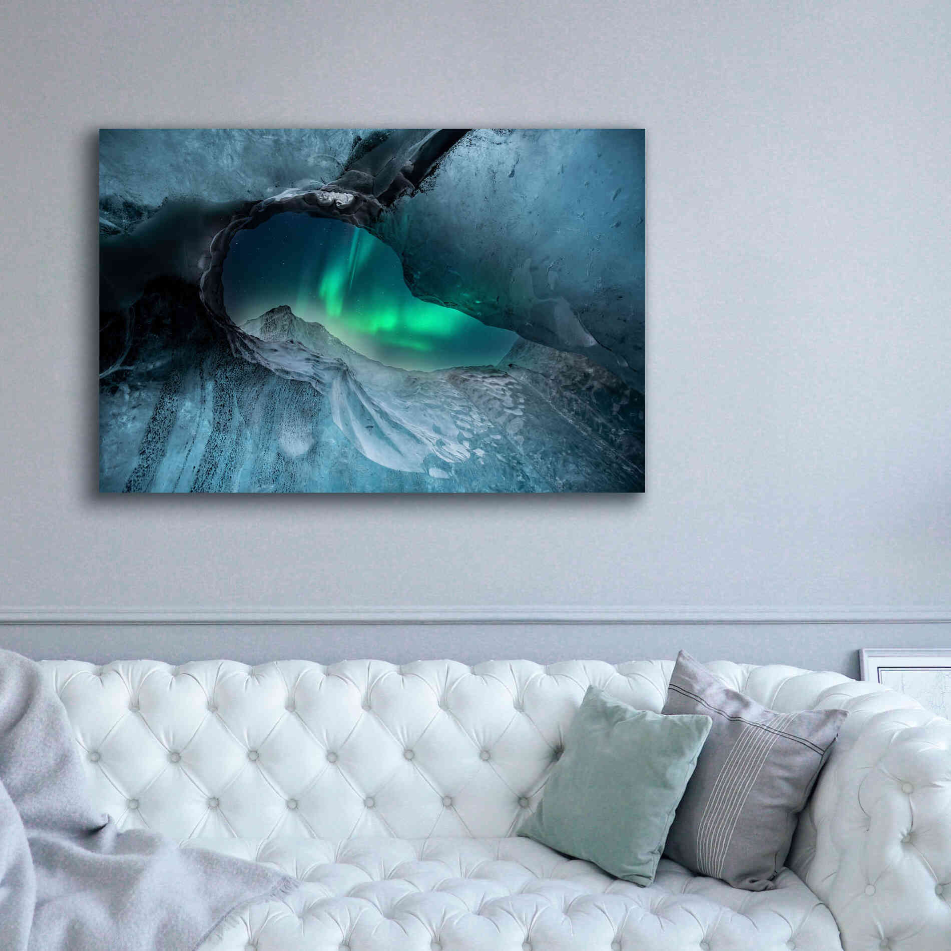 'Northern Lights Aurora Borealis 1' by Epic Portfolio, Giclee Canvas Wall Art,60x40