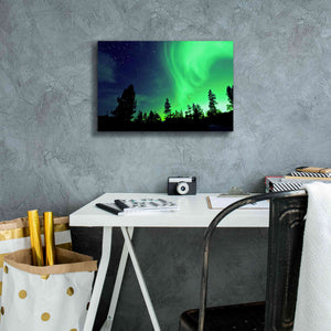 'Northern Lights Aurora Borealis 2' by Epic Portfolio, Giclee Canvas Wall Art,18x12