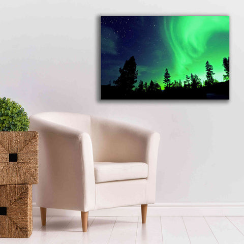 Image of 'Northern Lights Aurora Borealis 2' by Epic Portfolio, Giclee Canvas Wall Art,40x26