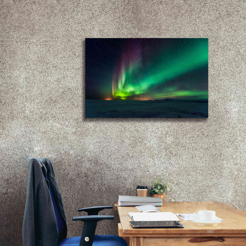 Image of 'Northern Lights Aurora Borealis 3' by Epic Portfolio, Giclee Canvas Wall Art,40x26