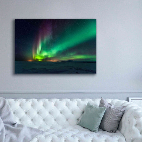 Image of 'Northern Lights Aurora Borealis 3' by Epic Portfolio, Giclee Canvas Wall Art,60x40