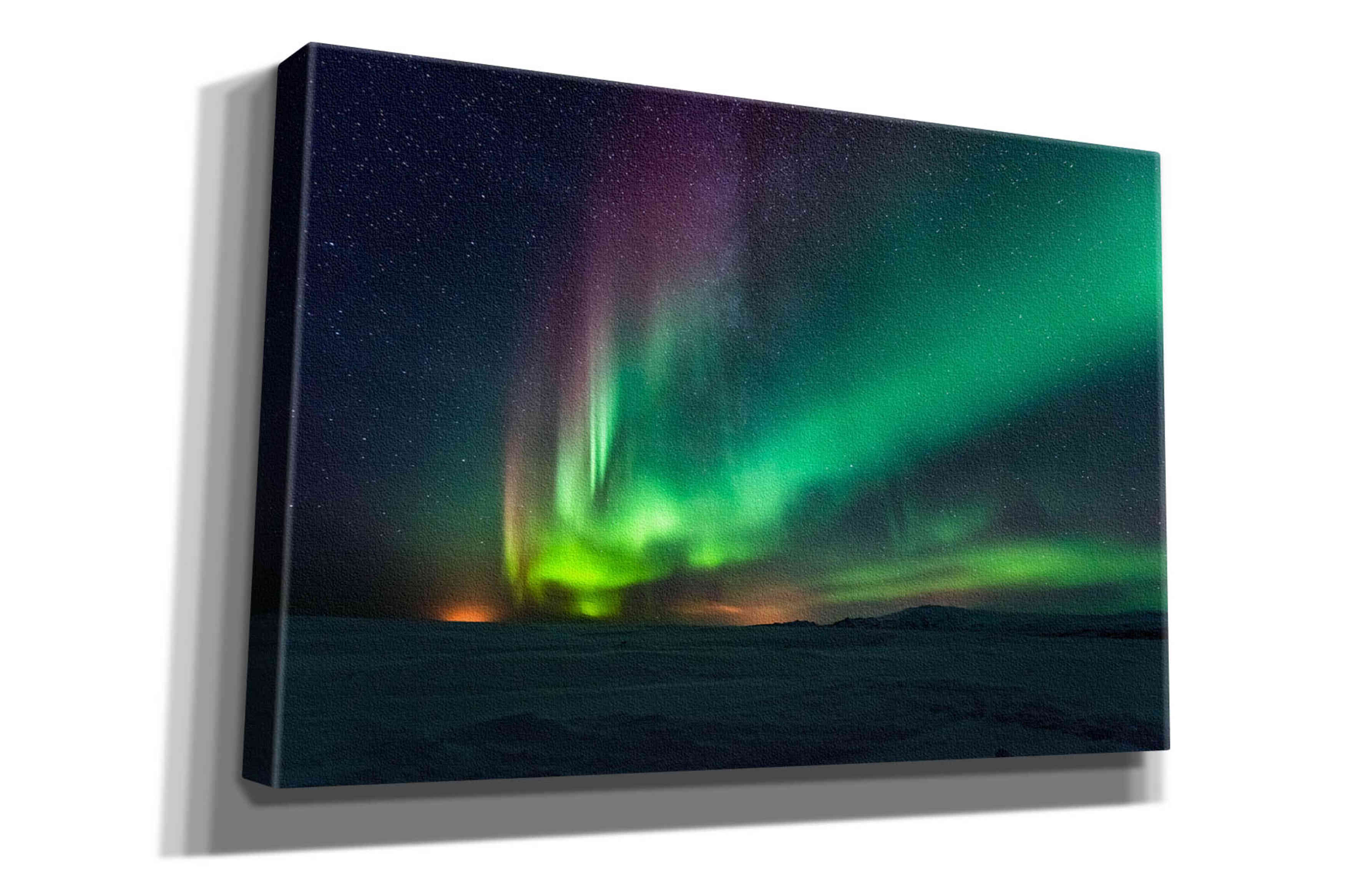 'Northern Lights Aurora Borealis 3' by Epic Portfolio, Giclee Canvas Wall Art