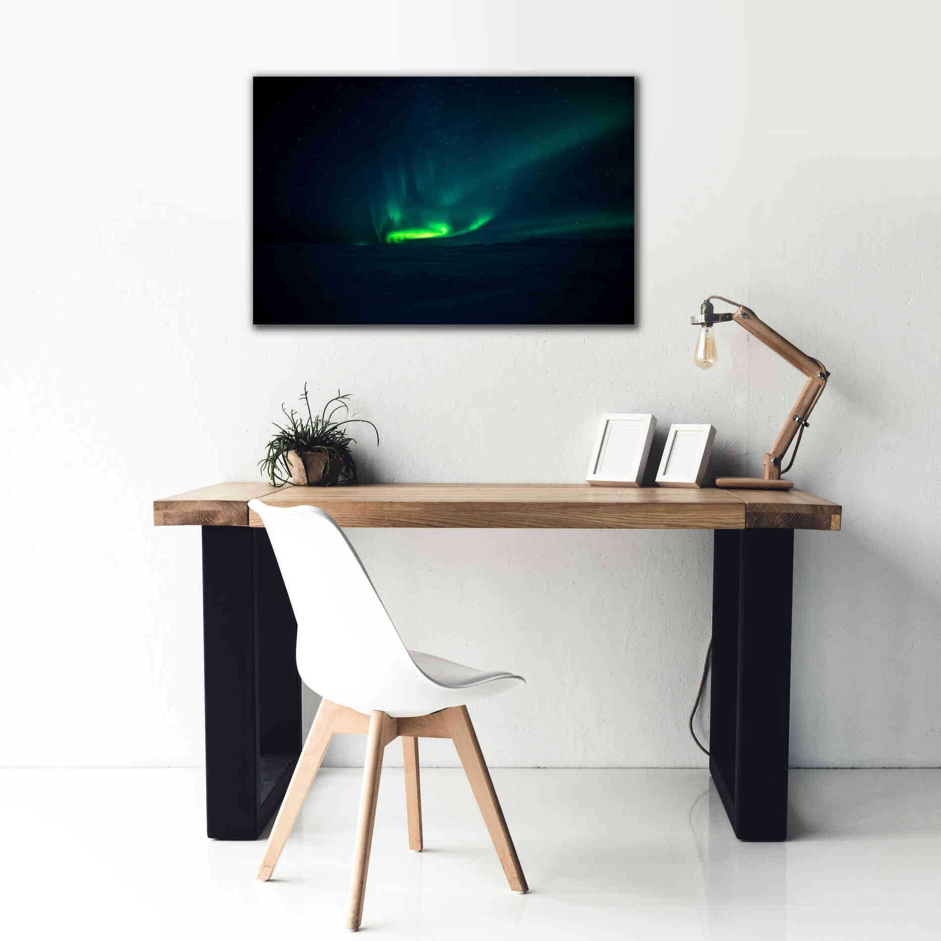 'Northern Lights Aurora Borealis 4' by Epic Portfolio, Giclee Canvas Wall Art,40x26