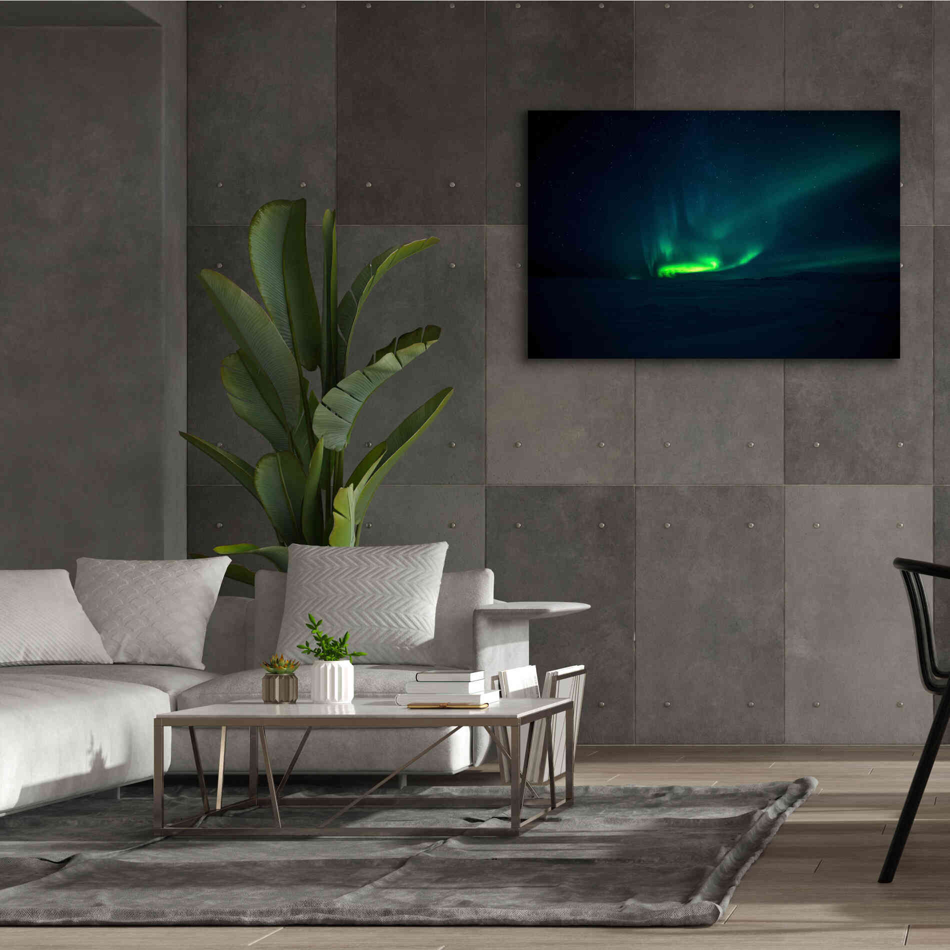 'Northern Lights Aurora Borealis 4' by Epic Portfolio, Giclee Canvas Wall Art,60x40