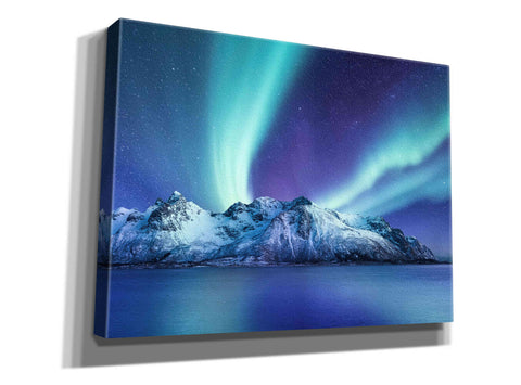Image of 'Northern Lights In The Lofoten Islands Norway 1' by Epic Portfolio, Giclee Canvas Wall Art