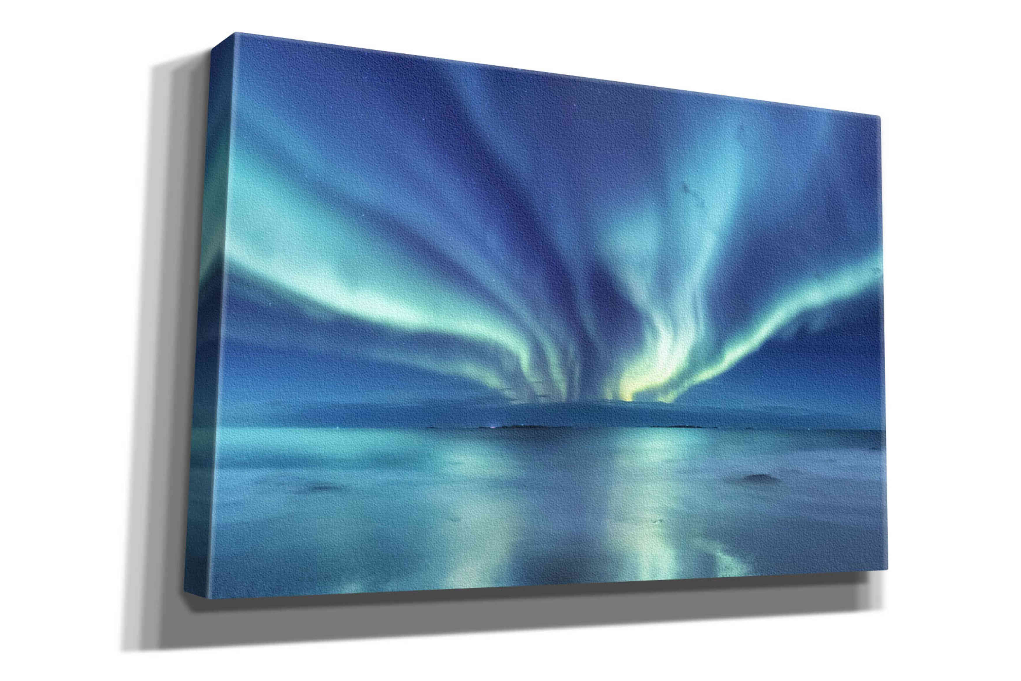 'Northern Lights In The Lofoten Islands Norway 3' by Epic Portfolio, Giclee Canvas Wall Art
