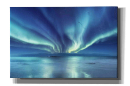 'Northern Lights In The Lofoten Islands Norway 3' by Epic Portfolio, Giclee Canvas Wall Art