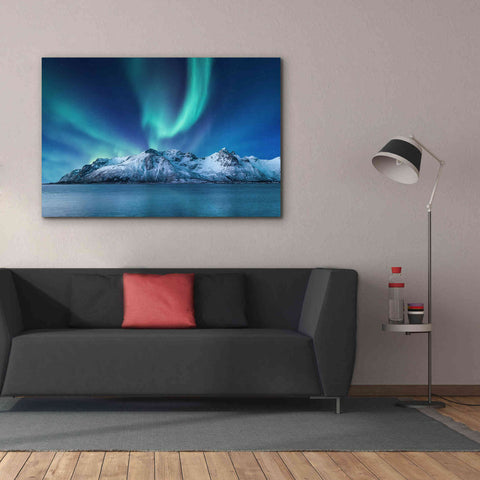 Image of 'Northern Lights In The Lofoten Islands Norway 6' by Epic Portfolio, Giclee Canvas Wall Art,60x40