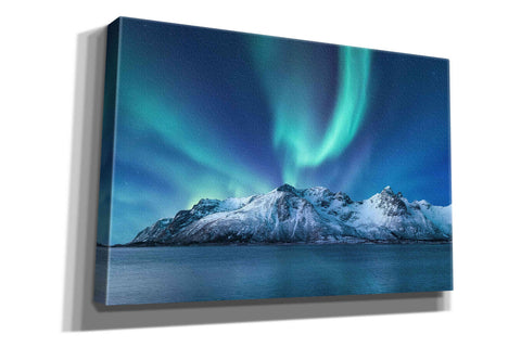 Image of 'Northern Lights In The Lofoten Islands Norway 6' by Epic Portfolio, Giclee Canvas Wall Art