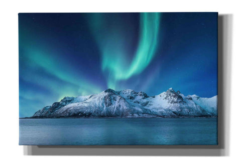 Image of 'Northern Lights In The Lofoten Islands Norway 6' by Epic Portfolio, Giclee Canvas Wall Art